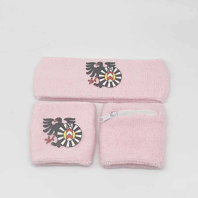 Оптовая продажа, наручный браслет с карманом, экологически чистый, качественный, хлопковый, полиэфирный, Пользовательский логотип, спортивные нарукавники для гольфа