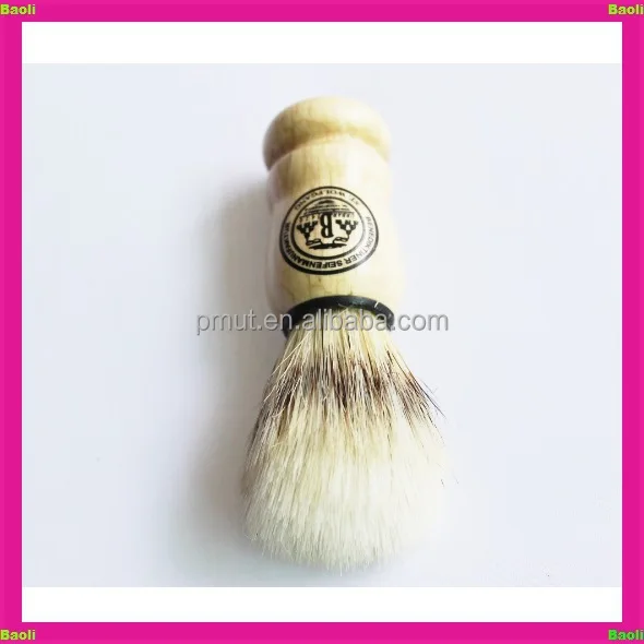 Private label wooden handle shaving brush for men makeup