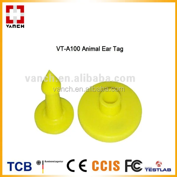 UHF RFID скота ухо теги для животных идентификации и отслеживания