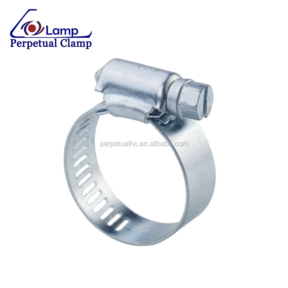 Perforated Band Galvanized Steel American Type Hose Clamp for Pipe