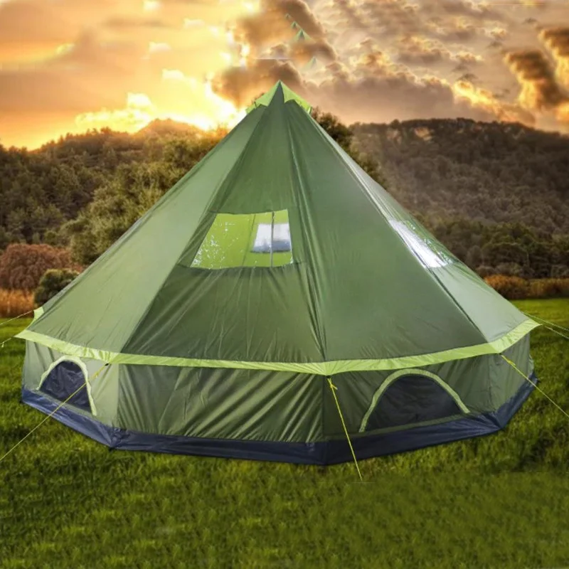 5m hot sale UK popular glamping canvas cotton oxford bell tent/tipi tent/emperor tent