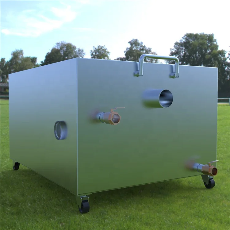 automatic Urban environmental protection catering equipment system grease trap stainless steel grease trap for kitchen sink