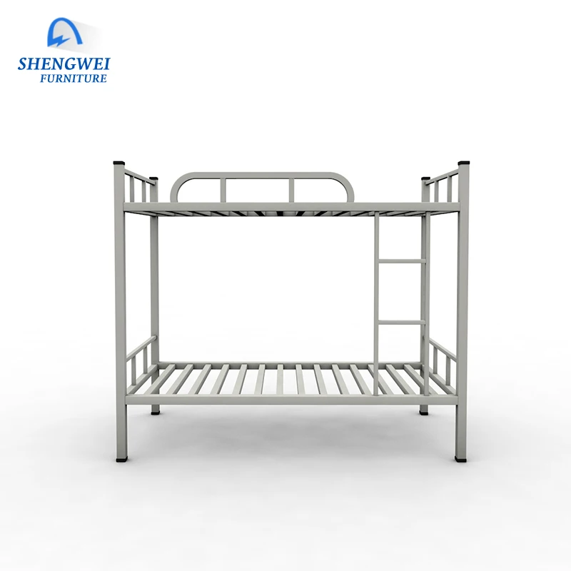 Factory dubai strong steel tube loft bunk bed dormitory use kids bunk bed for two person