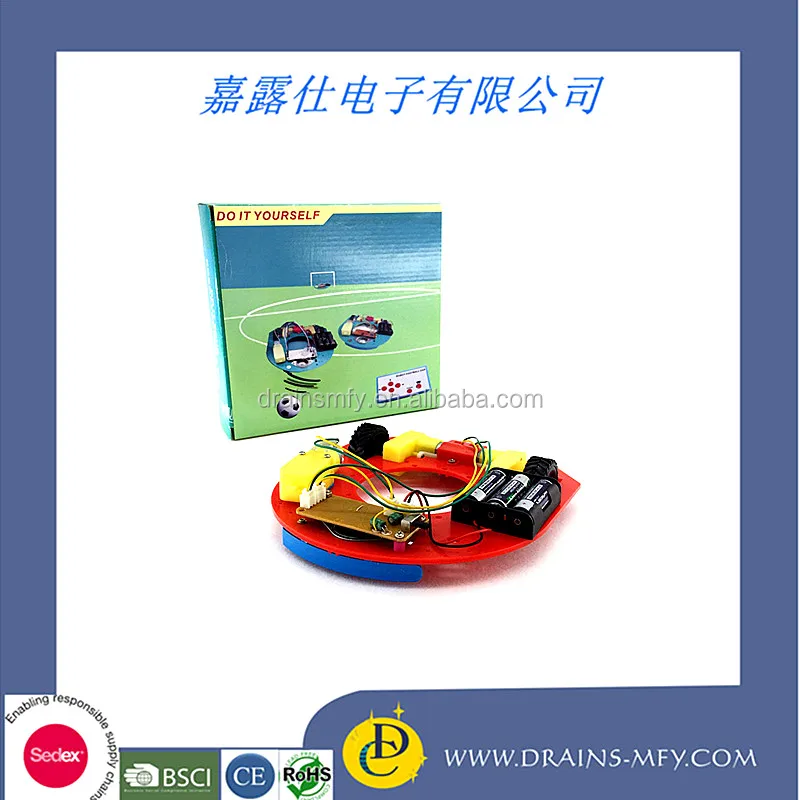 Best sell self assembly DIY electronic football robot toy kit