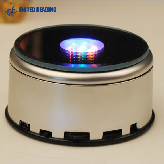 MP4 wifi control inside Memory Cards 3D crystal  led rotating base  with music