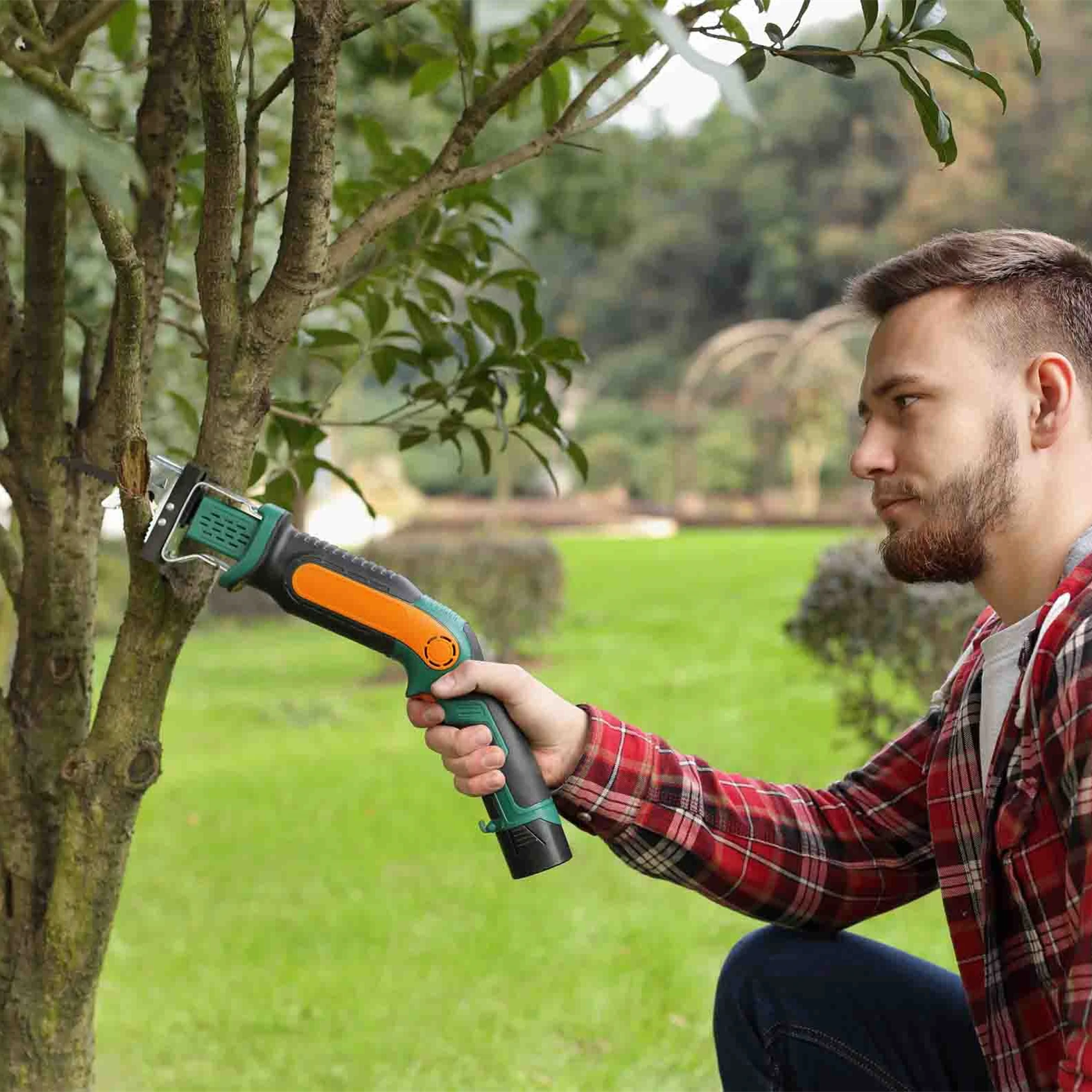 
EAST 20V lithium battery cordless electric garden reciprocating saw with pole 