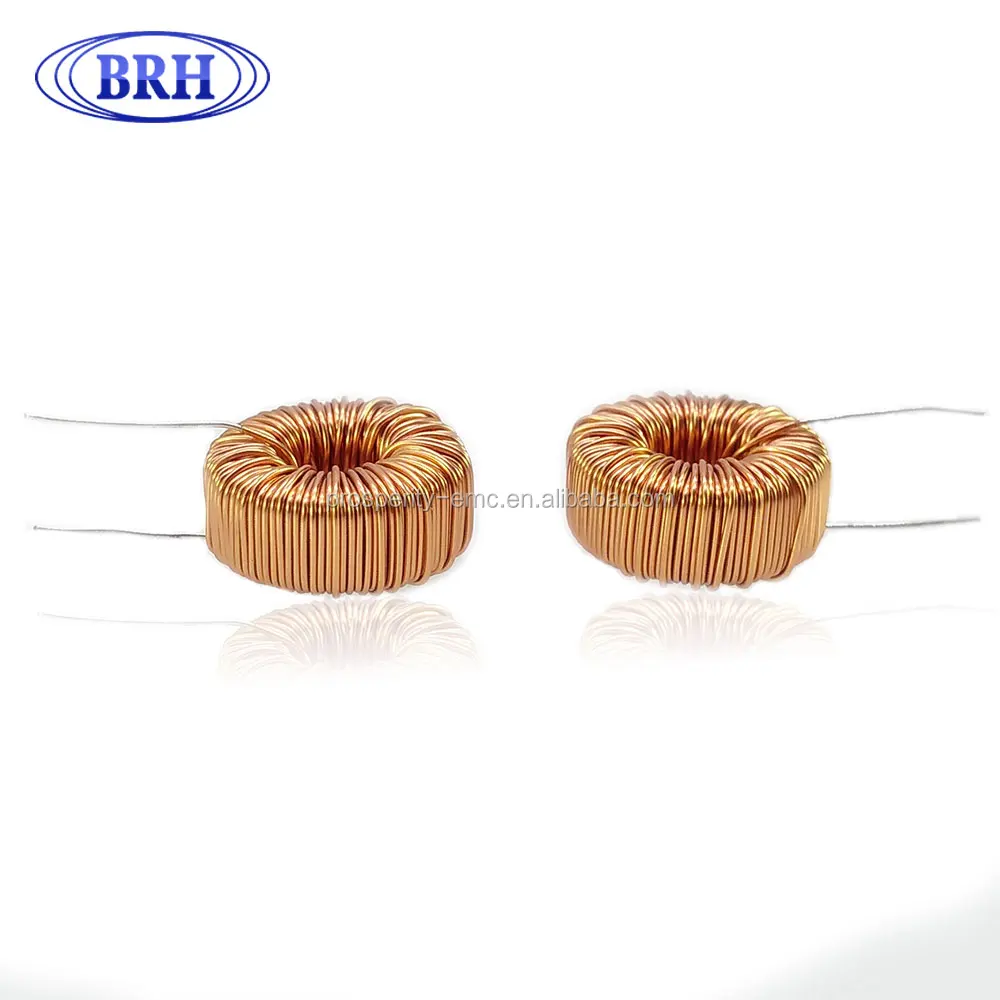 Plug ins toroidal ferrite core wire wound coil power inductor 380uh