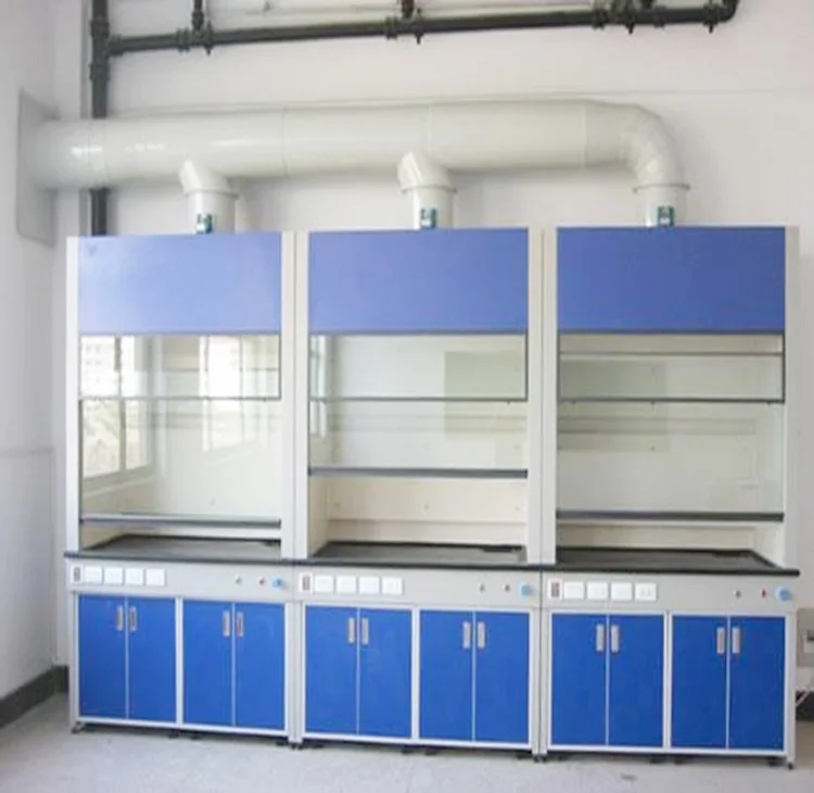 Walk in Steel Chemical Laboratory Fume Hood / chemical fume cupboard mobile fume hood price china