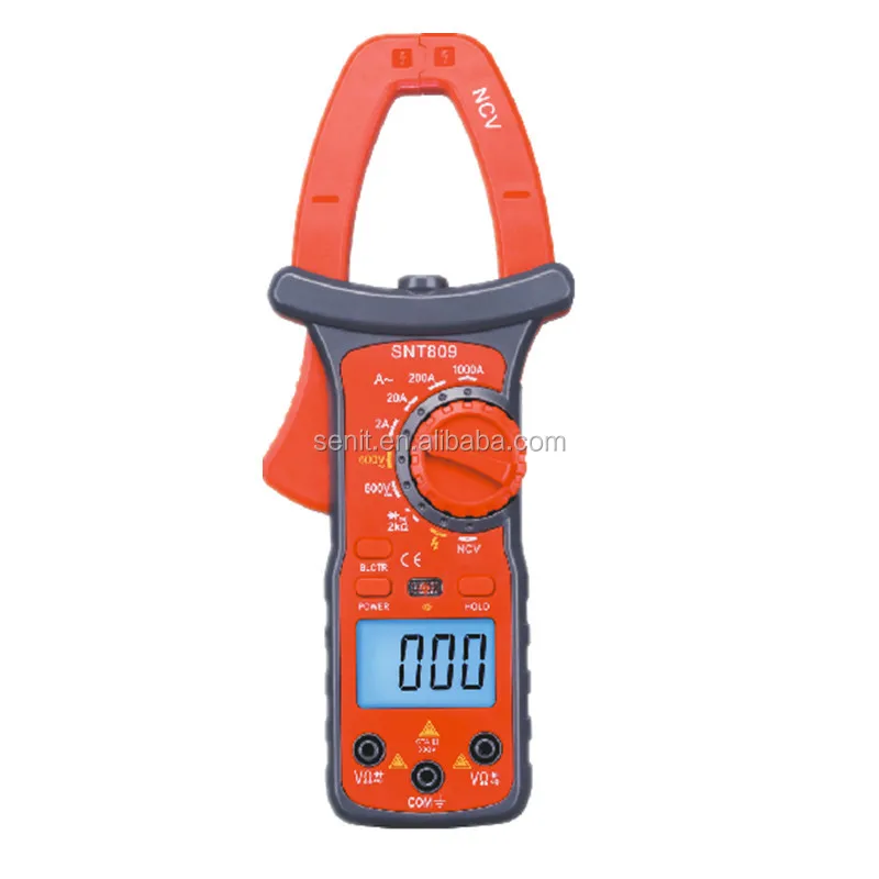 
LED Backlight NCV Large Screen Digital Clamp Multimeter SNT809 