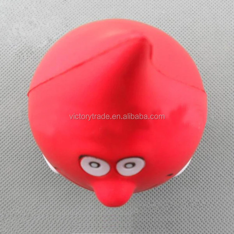 V-DB01 Promotional gift colorful smiley water drop shaped pu foam anti stress ball
