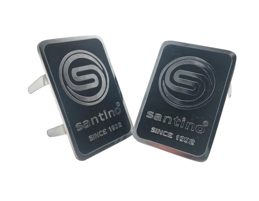 Custom Metal Logo Label Tag Sew Custom Metal Bag Labels