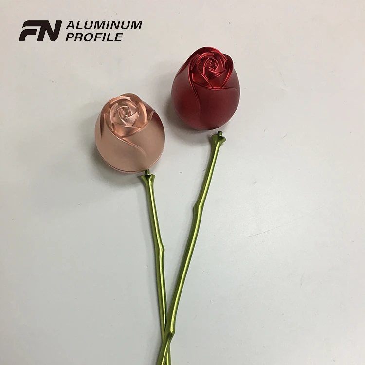 Removable aluminum rose profile  Rose gold aluminum profile anodize aluminum alloy rose
