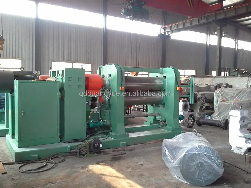 rubber calender machine High accuracy two roll rubber calender machine , three roll rubber calender , four roll rubbercalendering