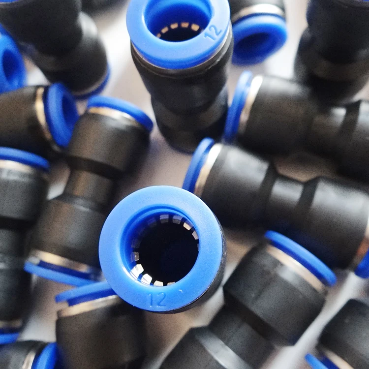 
REACH Approved Metric PUC12 Plastic Pneumatic Air Brake Quick Release Fittings for Nylon Hose 