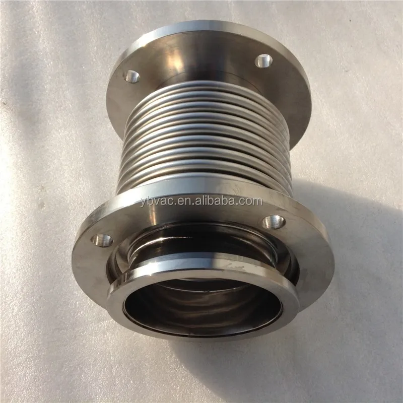 compressible stainless steel bellow axial expansion joint for vacuum pump