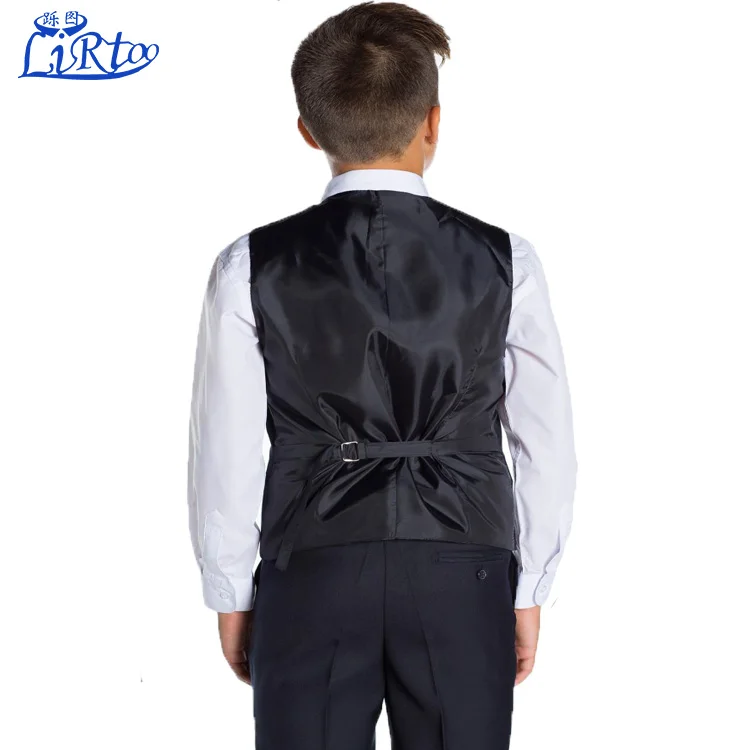 Wholesale Design boys navy wedding suit kids dress sample with suit tie wholesale