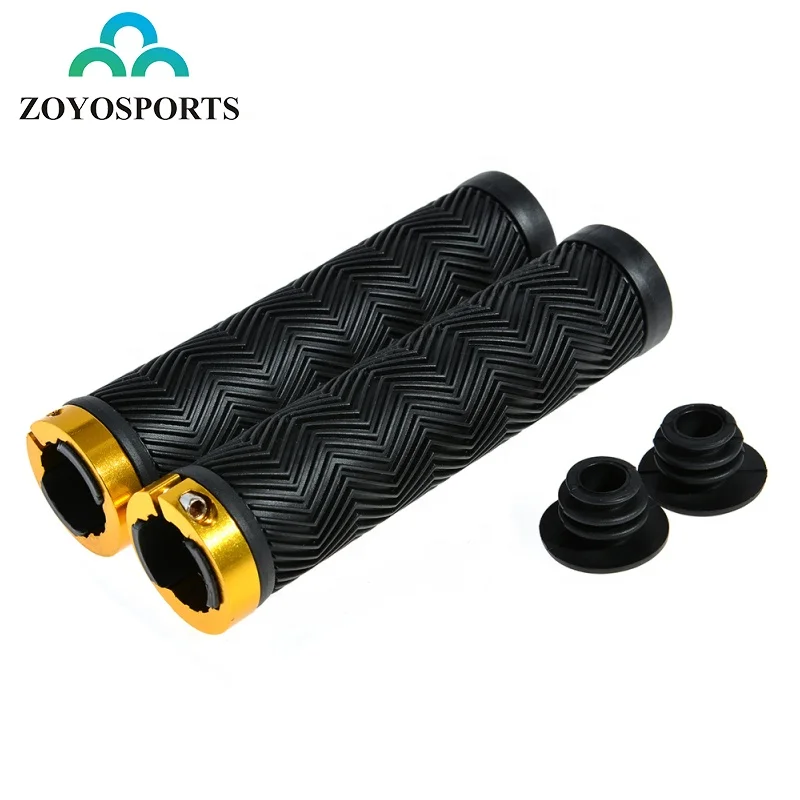 OEM Outdoor Cycling Lockable Handle grips MTB Mountain Bike Fixed Gear Lock-on Grips Bicycle Parts ,5Color