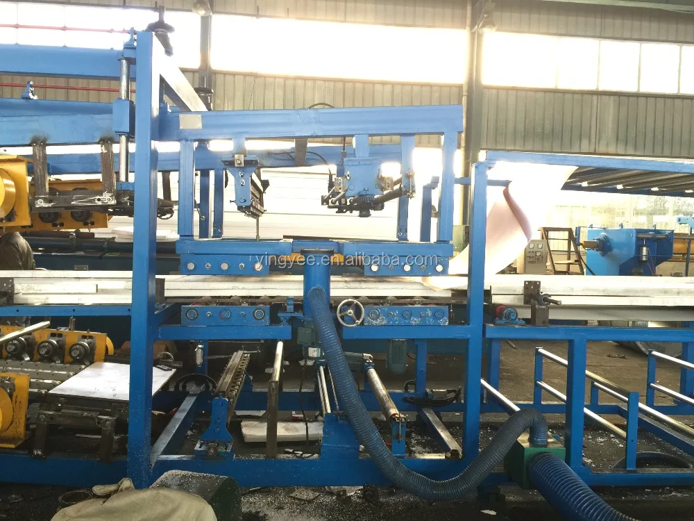 hydraulic press equipment for eps & rock wool sandwich panel/wall sandwich panel roll forming machine