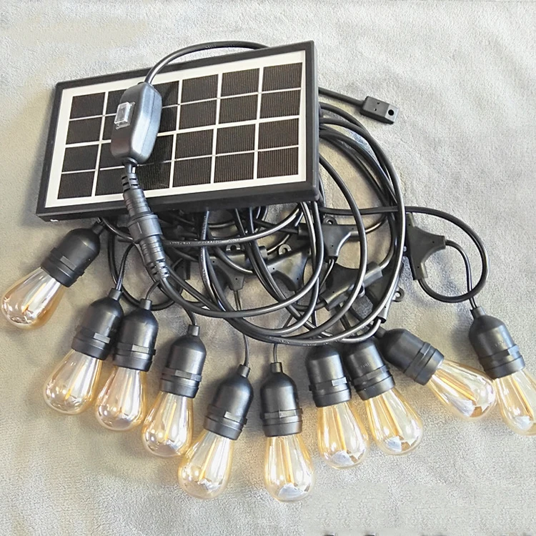 7.6m led string fairy lights 10pcs S14 christmas lights solar outdoor string full set christmas lights solar outdoor string