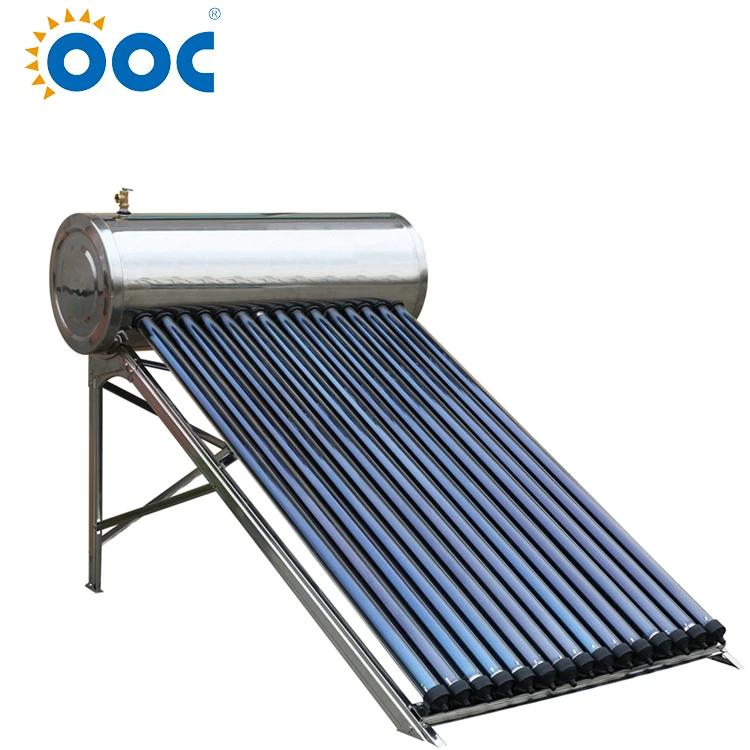 High pressure solar water heater with 12tubes heat pipe solar vacuum tubes calentadores solares