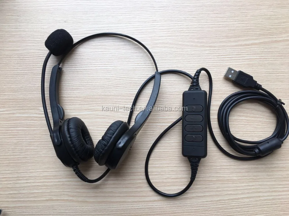 Профессиональная USB-гарнитура для колл-центра с адаптером USB QD для колл-центра и офиса