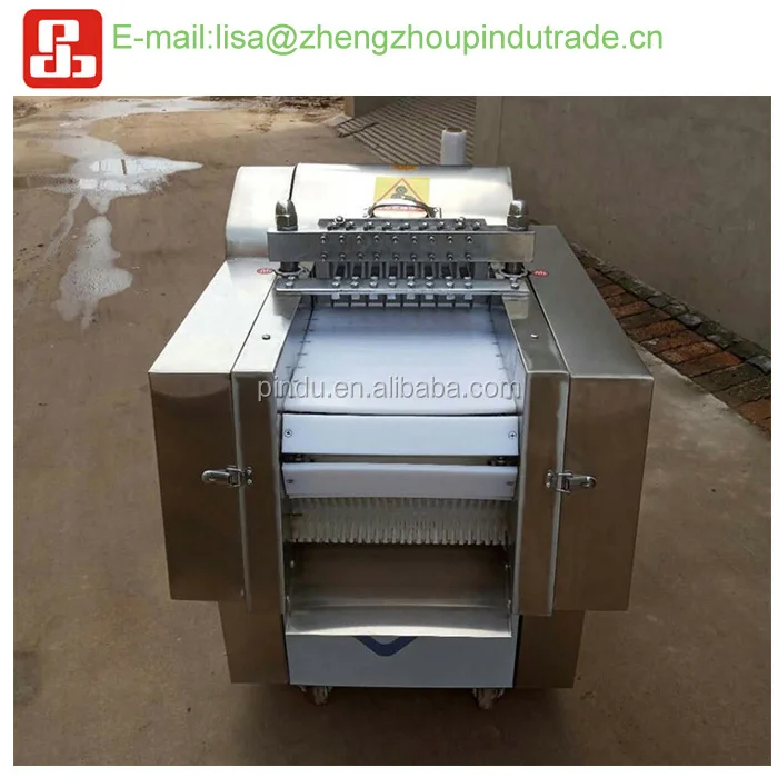 commercial automatic frozen fish meat beef dicer cubing cutting machine