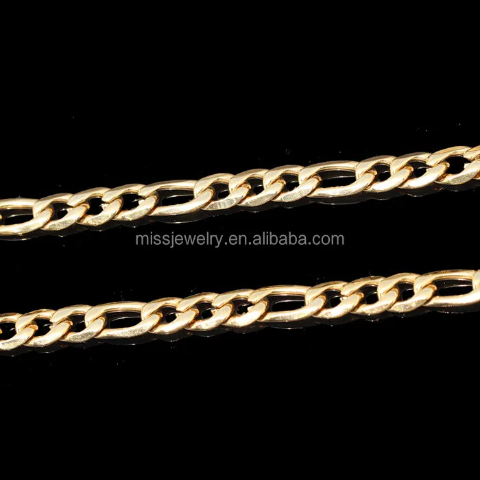 Модные 18 К gold filled Фигаро Сеть ювелирных набор