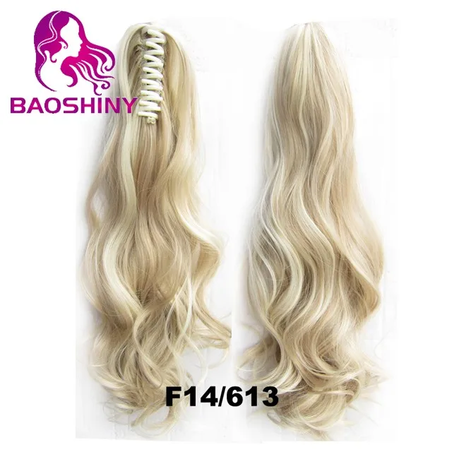 22 дюйма, 55 см, женские кудрявые когти, конский хвост, высокотемпературные волокна, синтетические волосы, конский хвост, 170 г/шт.