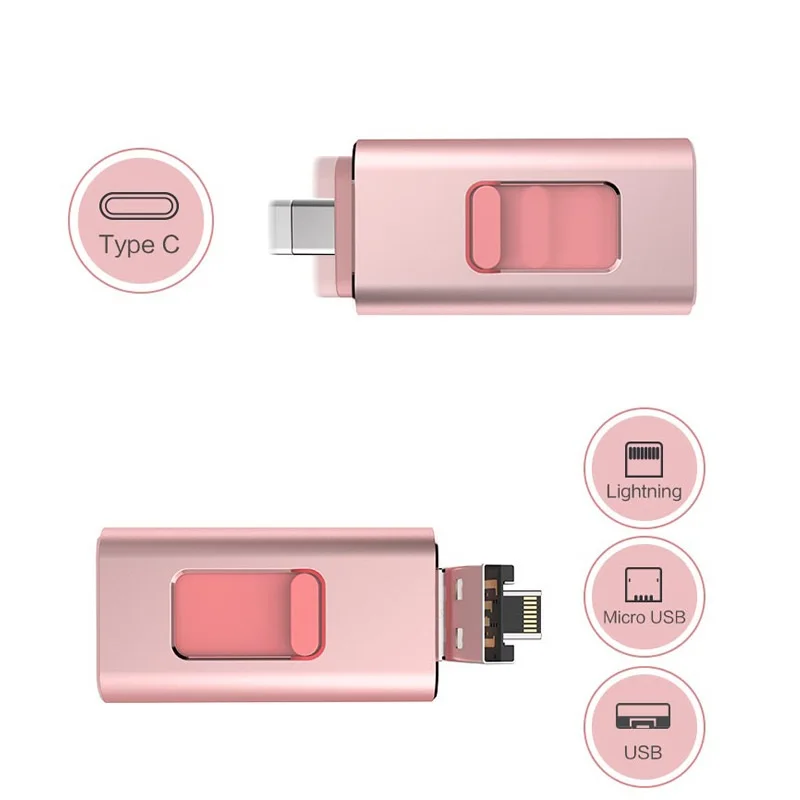 Otg Usb флэш-память 4 в 1 флэш-накопитель микро мобильный телефон 128 ГБ продаже