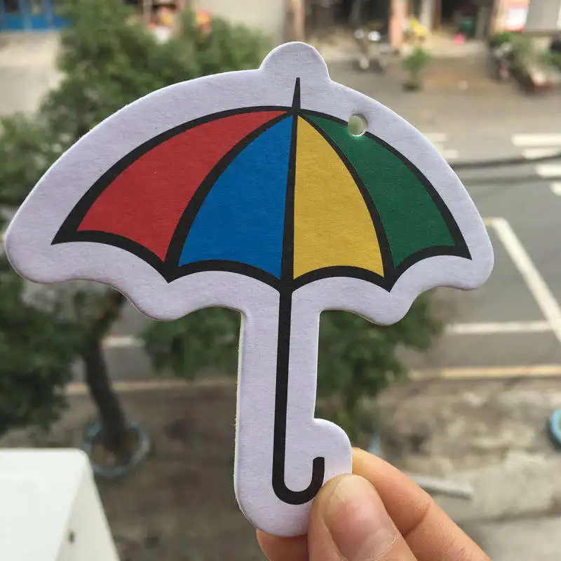 2024 Hot Sale Custom Shape Air Freshener Paper Material Car Decoration Chinese Wedding School Graduation Halloween Ramadan