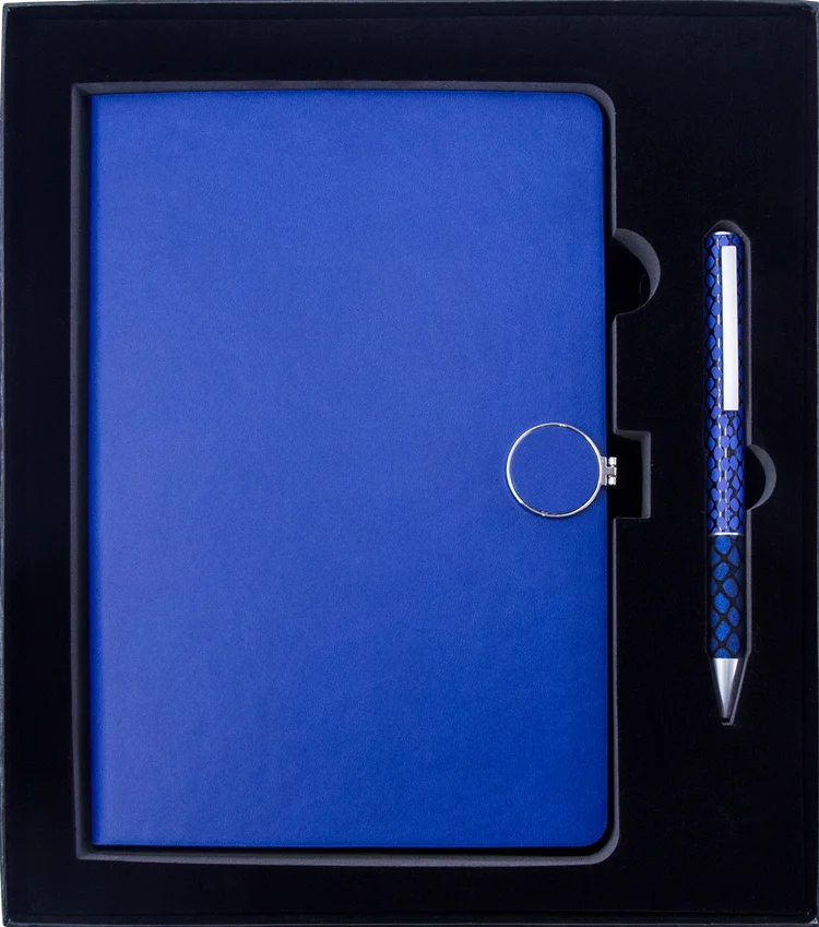New arrival office ladies paper stationery PU notebook gift set with pen