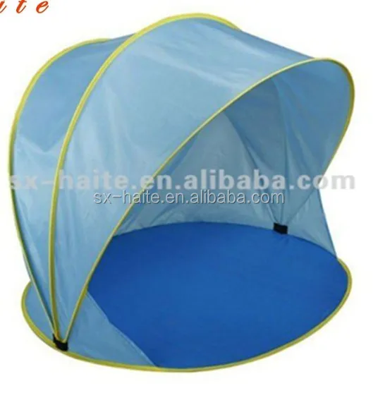 Promotional foldable beach mat with shade