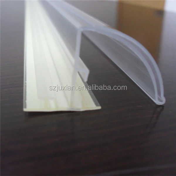 Double Side Tape Plastic Extruding Profile Self Adhesive Extrusion PVC Profile Manufacture