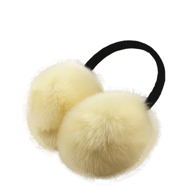 
Teenager Cartoon Soft Puffy Faux Rabbit Fur Warm Ear Covers Ear Warmer 