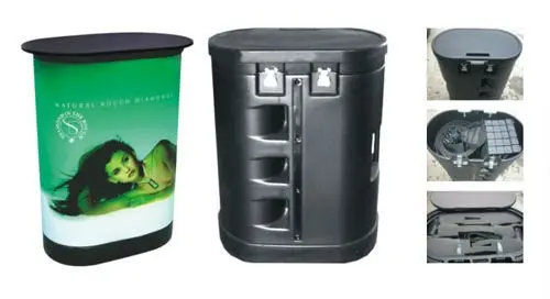 Portable exhibition booth Modular backdrop Pop up display customized size for advertising.