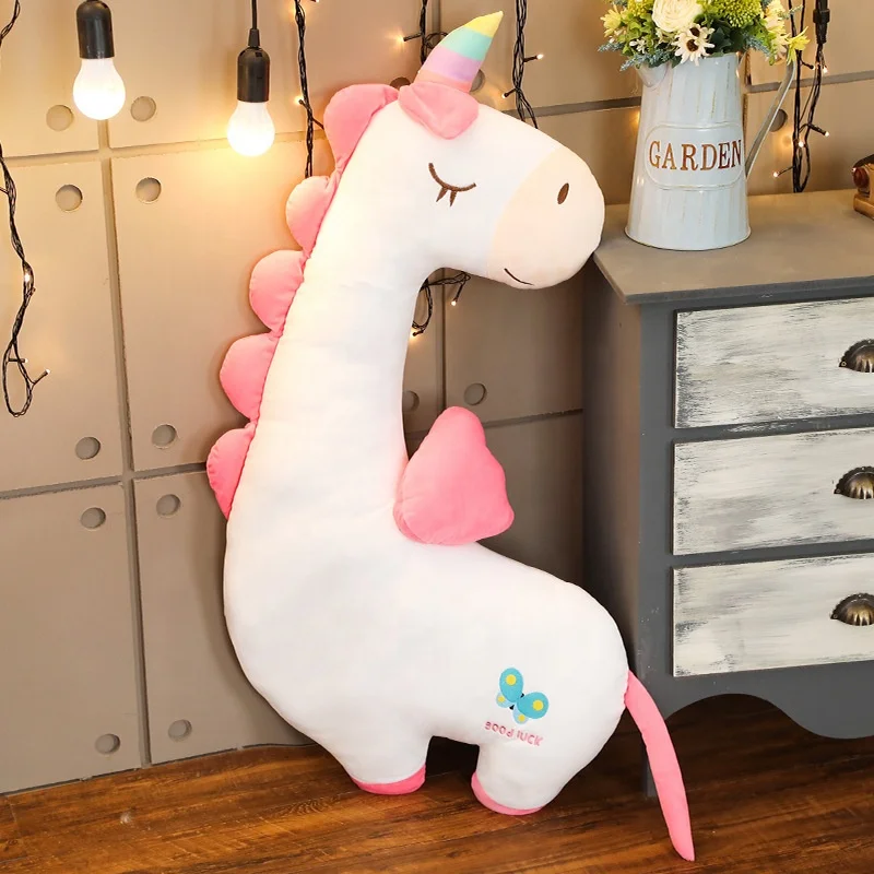 CUSTOM boyfriend long pillow flamingo gift Cartoon animal strip pillow unicorn dinosaur plush toy DOLL