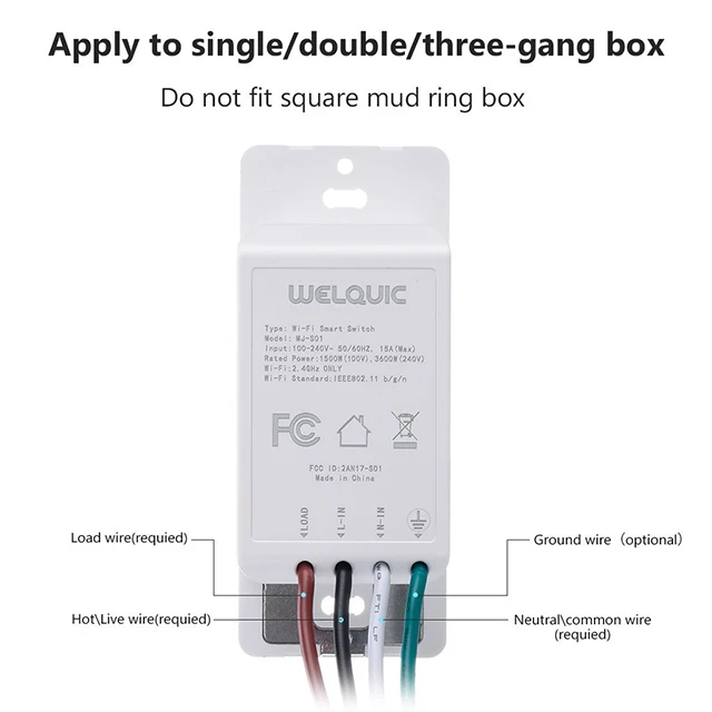 
Zigbee Wireless Smart Home Electric Wifi Light Alexa Switch 