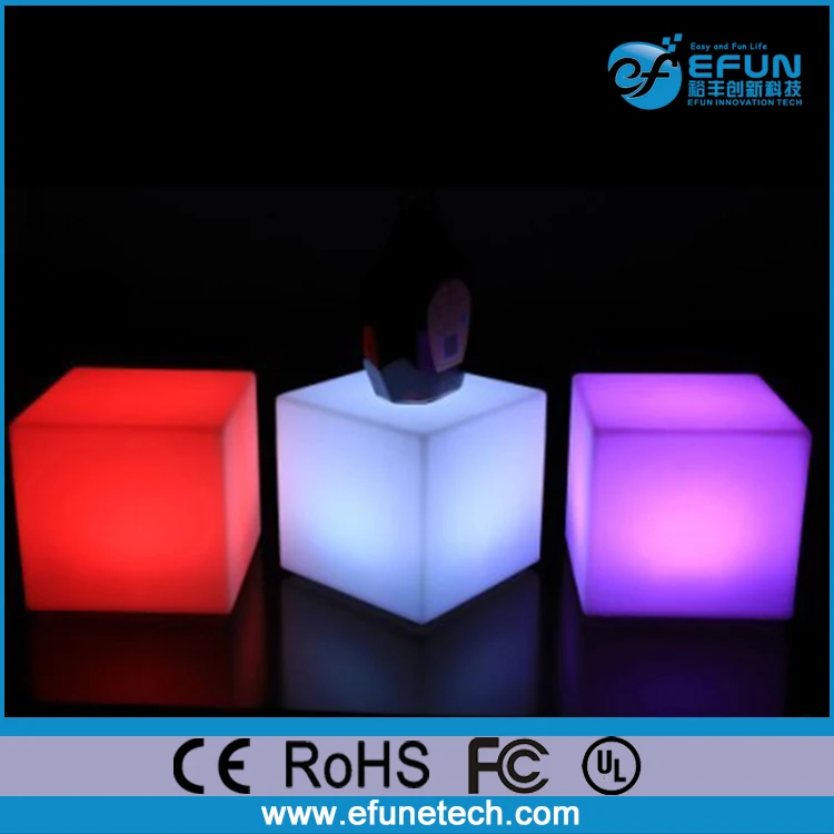 Портативный подсветкой батарейках dmx светящиеся светодиодные куба сиденье и