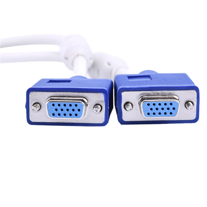 Male to female vga splitter 1 input 2 output for computer