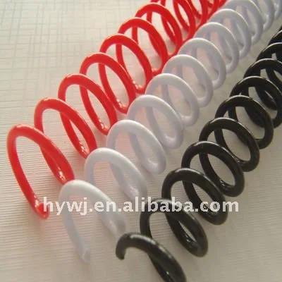 thickness 1.2mm-3.0mm transparent color binding plastic wire filament spiral coil raw material PVC or PET on bobbin roll
