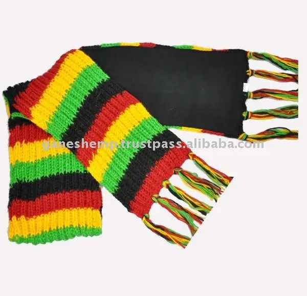 Rasta Scarves, Hats & Gloves Set