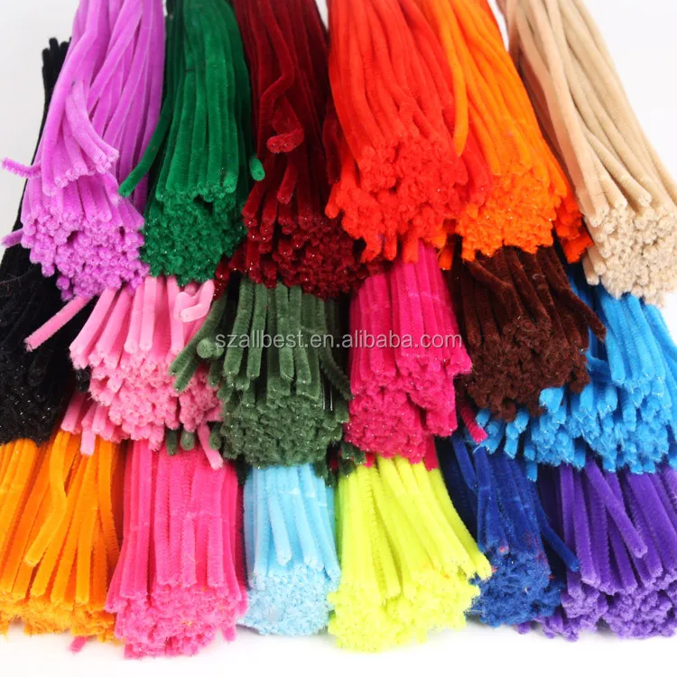 Cheap Pipe Cleaner Chenille Stems for DIY Toy Pipe Cleaner for Decoration