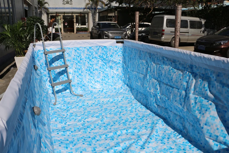 Family adult children swimming pool outdoor fish pond large play pool PVC steel frame swimming pool