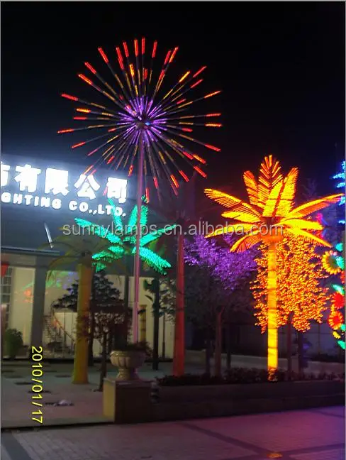 Бесплатный образец заводской поставщик Лучшая цена декоративные фейерверки уличный Рождественский светодиодный светильник