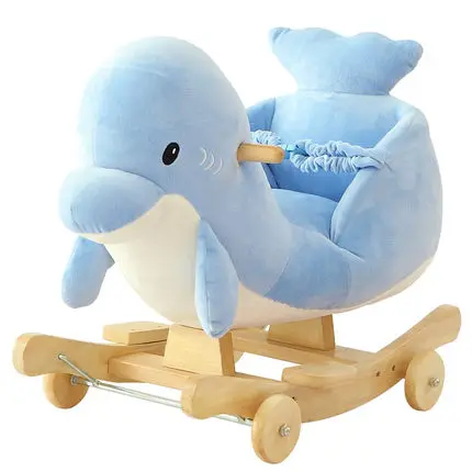 Hot Kids fancy baby gift stuffed animals ride rocking horse toy