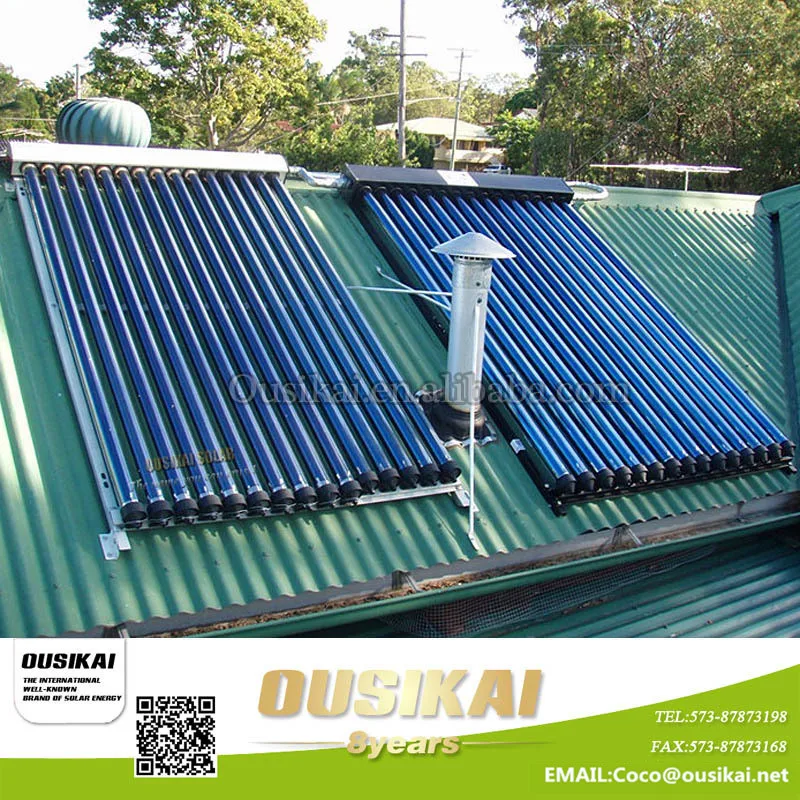 Heat pipe swimming pool heating split solar water heater