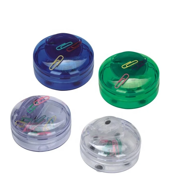 Logo printed Magnetic plastic paper clip dispenser