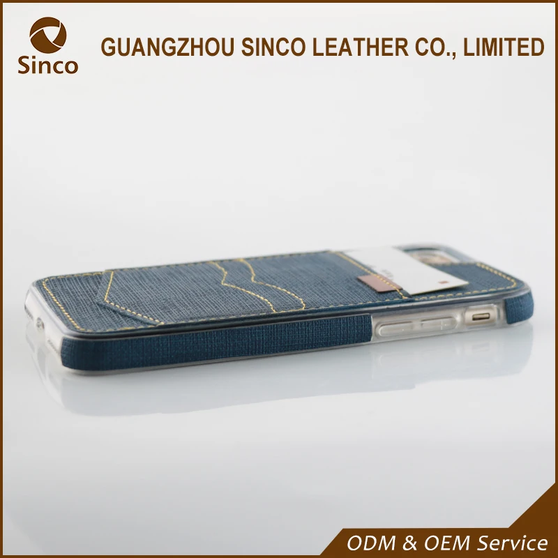 PU leather material denim texture card holder phone case mobile back cover online shopping
