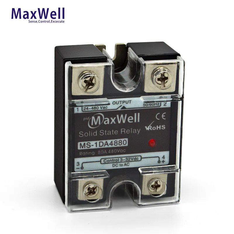  MaxWell MS-1DA4880 dc control ac твердотельное реле 80