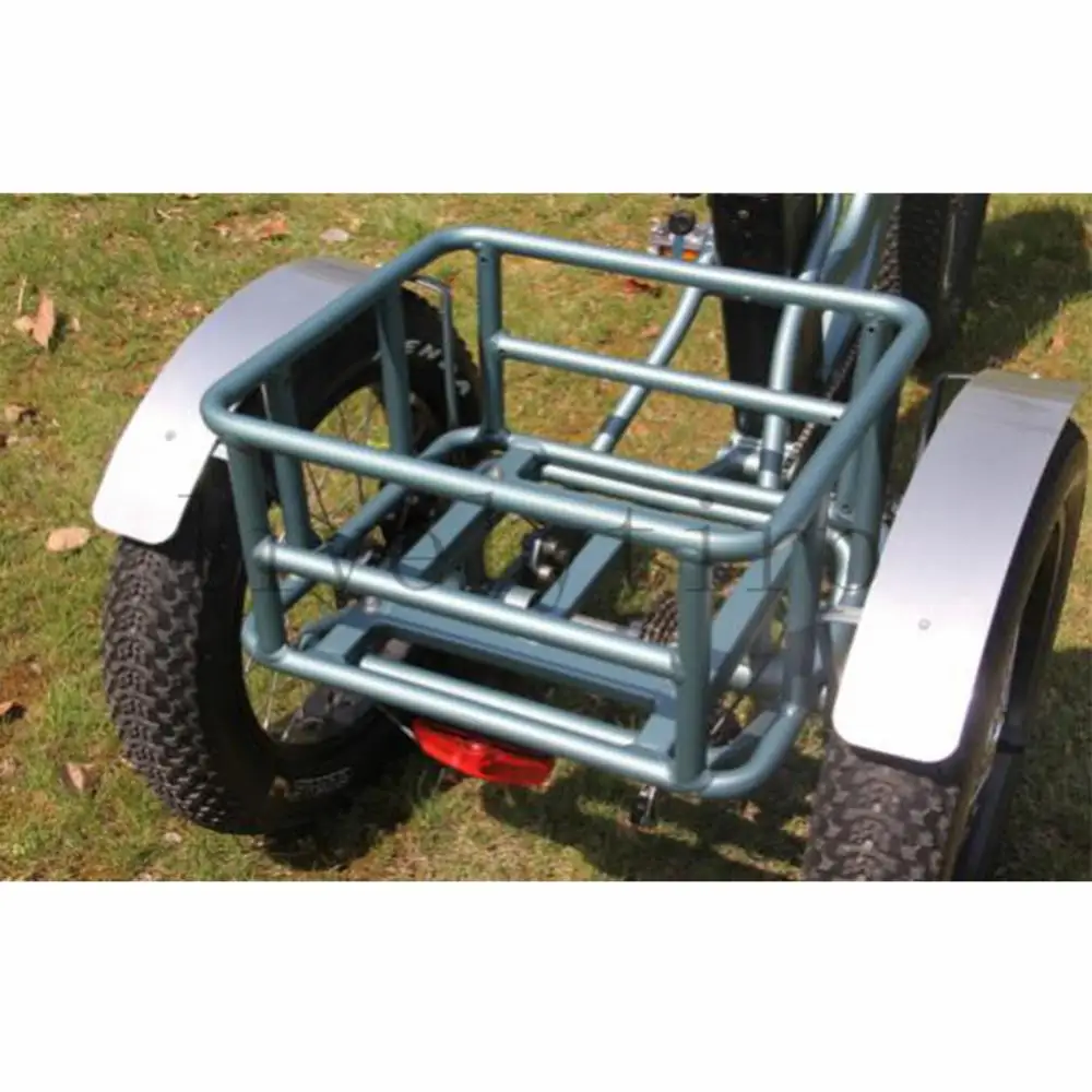 CE trike с толстыми покрышками 20 дюймов грузовой велосипед трехколесный электрический велосипед